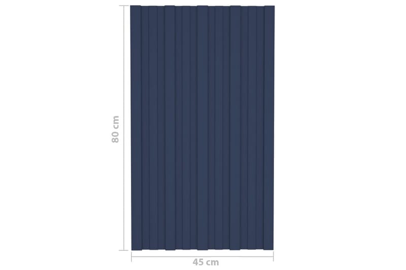Takprofiler 36 st galvaniserat stål antracit 80x45 cm - Hus & renovering - Bygg - Golv, vägg & tak - Skivmaterial & byggskiva - Takpanel & takskiva