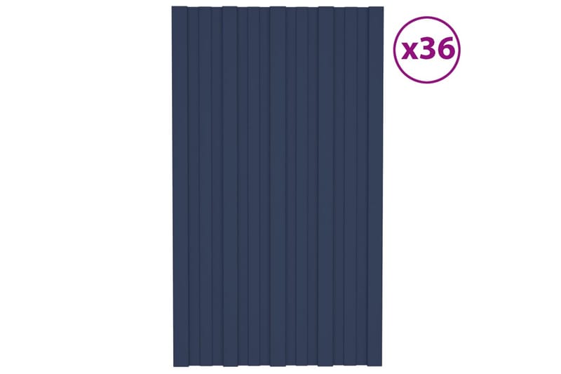 Takprofiler 36 st galvaniserat stål antracit 80x45 cm - Hus & renovering - Bygg - Golv, vägg & tak - Skivmaterial & byggskiva - Takpanel & takskiva