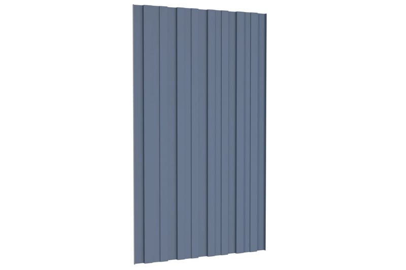 Takprofiler 36 st galvaniserat stål grå 80x45 cm - Hus & renovering - Bygg - Golv, vägg & tak - Skivmaterial & byggskiva - Takpanel & takskiva
