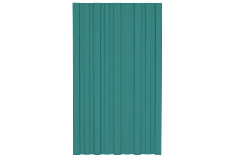 Takprofiler 36 st galvaniserat stål grön 80x45 cm - Hus & renovering - Bygg - Golv, vägg & tak - Skivmaterial & byggskiva - Takpanel & takskiva