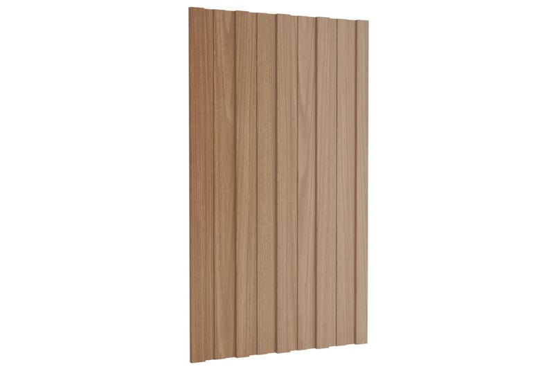 Takprofiler 36 st galvaniserat stål ljust trä 80x45 cm - Hus & renovering - Bygg - Golv, vägg & tak - Skivmaterial & byggskiva - Takpanel & takskiva