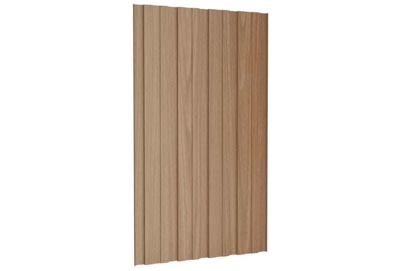 Takprofiler 36 st galvaniserat stål ljust trä 80x45 cm - Hus & renovering - Bygg - Golv, vägg & tak - Skivmaterial & byggskiva - Takpanel & takskiva