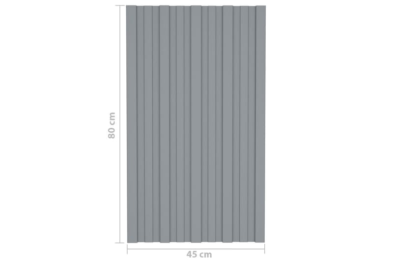 Takprofiler 36 st galvaniserat stål silver 80x45 cm - Hus & renovering - Bygg - Golv, vägg & tak - Skivmaterial & byggskiva - Takpanel & takskiva