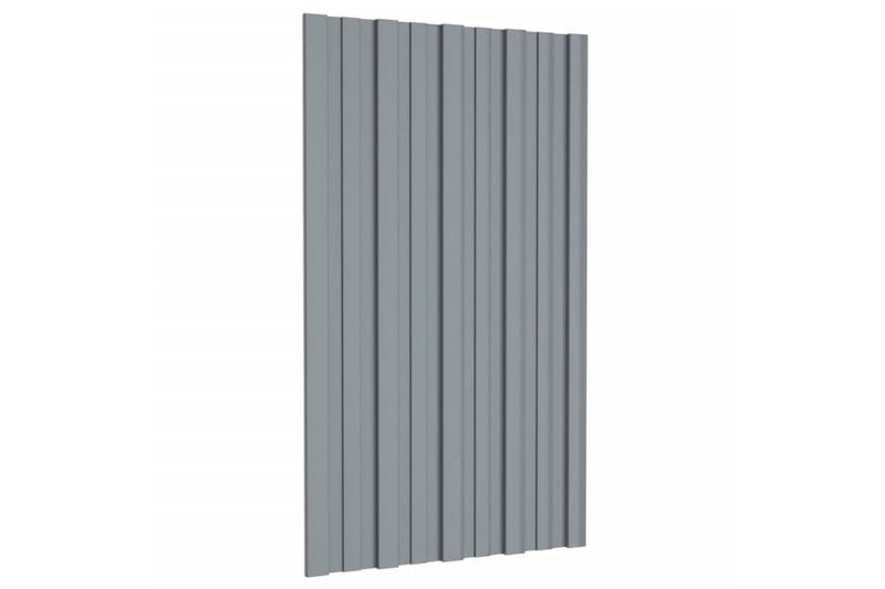 Takprofiler 36 st galvaniserat stål silver 80x45 cm - Takpanel & takskiva