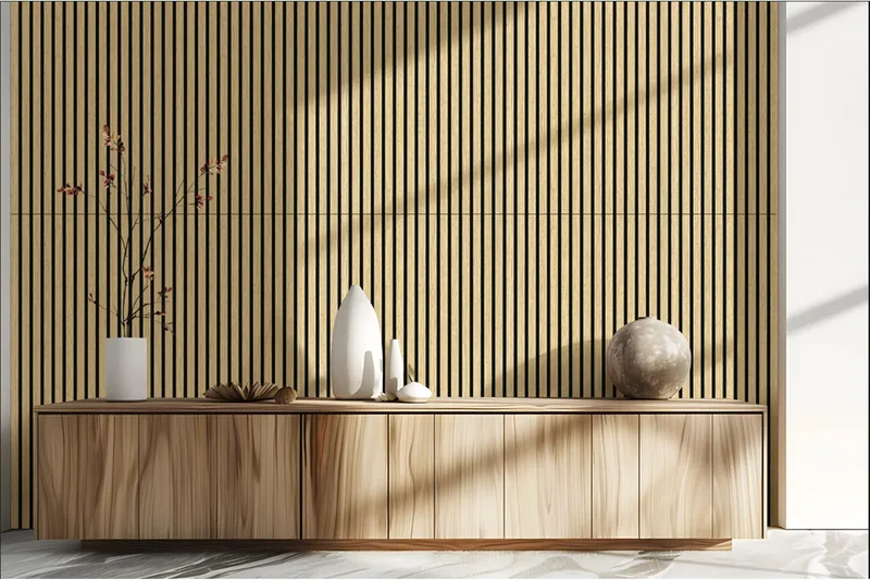 Trälamell Akustikpaneler 120x60x1.8 cm 4-pack - Hus & renovering - Bygg - Golv, vägg & tak - Skivmaterial & byggskiva - Innerpanel