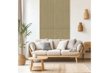 Trälamell Akustikpaneler 120x60x1.8 cm 4-pack - Hus & renovering - Bygg - Golv, vägg & tak - Skivmaterial & byggskiva - Innerpanel