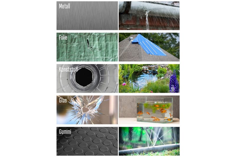 Reparationstejp Heissner EasyFix 150 x 10 cm Svart - Svart - Hus & renovering - Bygg - Spik, skruv & infästning