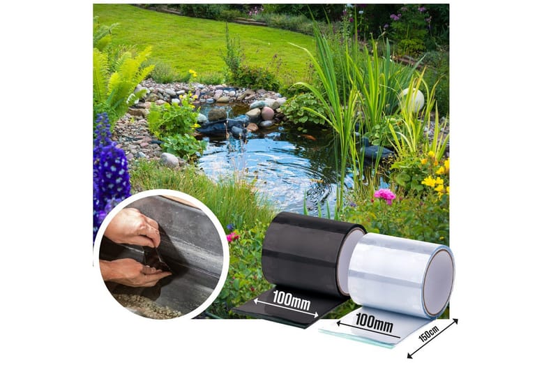 Reparationstejp Heissner EasyFix 150 x 10 cm Svart - Svart - Hus & renovering - Bygg - Spik, skruv & infästning