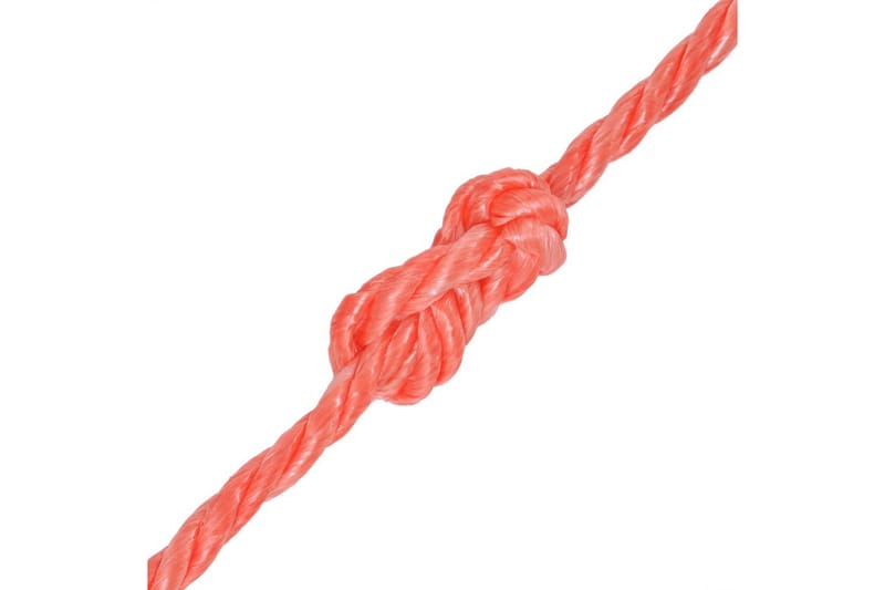 Tvinnat rep i polypropylen 12 mm 100 m orange - Hus & renovering - Bygg - Spik, skruv & infästning