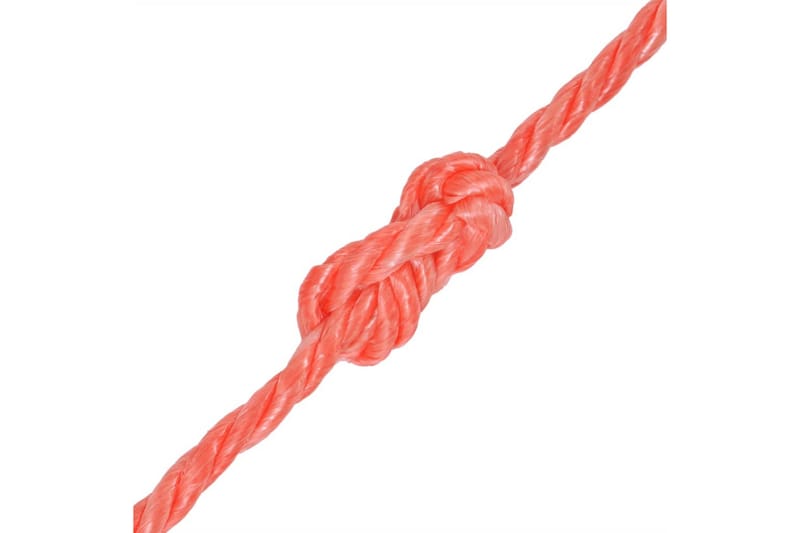 Tvinnat rep i polypropylen 10 mm 250 m orange - Orange - Hus & renovering - Bygg - Spik, skruv & infästning