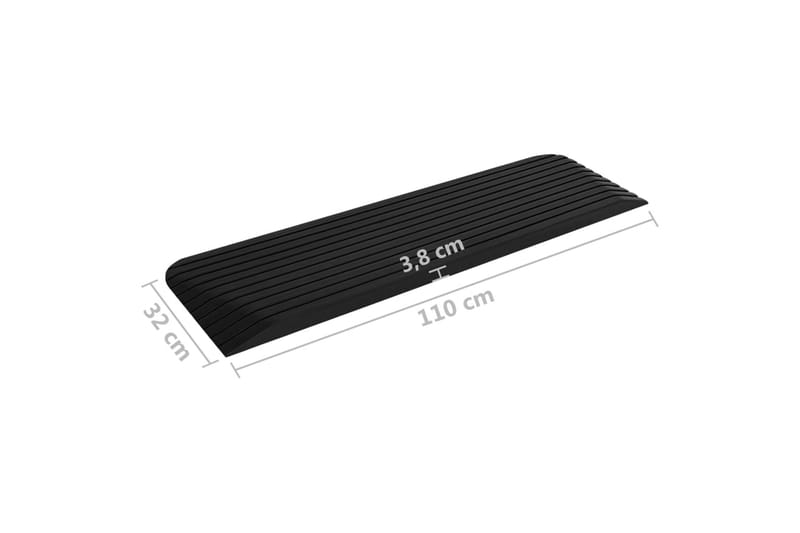 Tröskelramp 110x32x3,8 cm gummi - Hus & renovering - Bygg - Trä & virke - Sockel & lister - Tröskel & nivålist