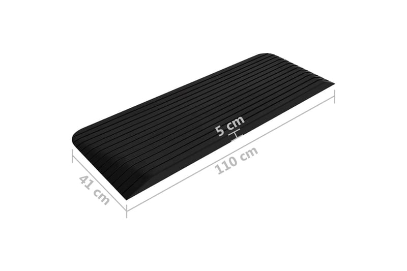 Tröskelramp 110x41x5 cm gummi - Hus & renovering - Bygg - Trä & virke - Sockel & lister - Tröskel & nivålist