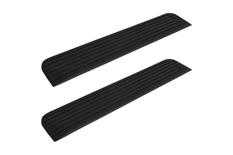 Tröskelramp 2 st 110x21x2,5 cm gummi - Hus & renovering - Bygg - Trä & virke - Sockel & lister - Tröskel & nivålist