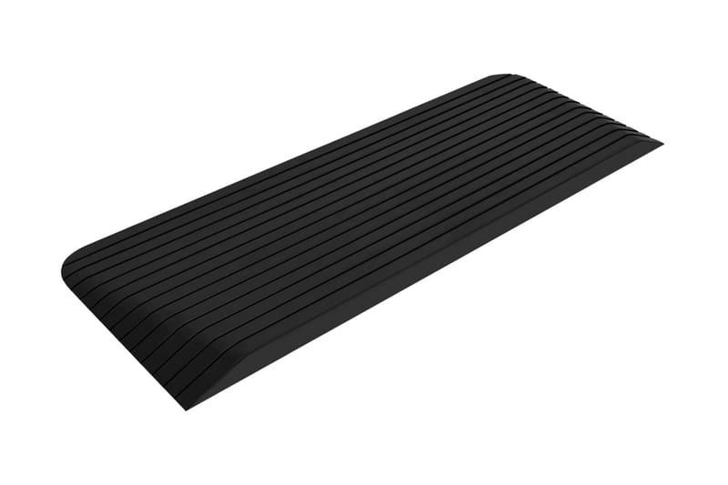Tröskelramp 2 st 110x41x5 cm gummi - Hus & renovering - Bygg - Trä & virke - Sockel & lister - Tröskel & nivålist