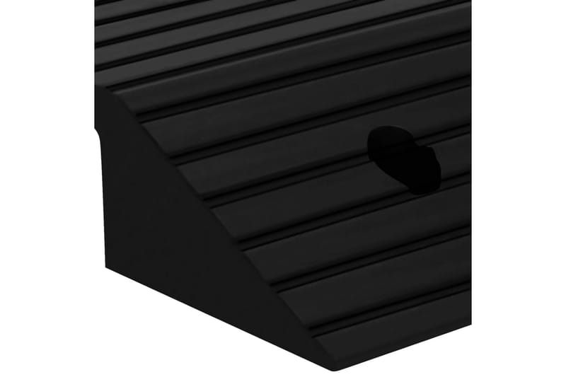Tröskelramper med bro 2 st 80x40x8 cm gummi - Hus & renovering - Bygg - Trä & virke - Sockel & lister - Tröskel & nivålist