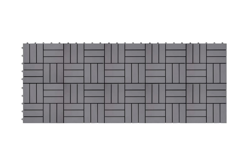 Trall 10 st grå 30x30 cm massivt akaciaträ - Grå - Altangolv & altandäck - Trall balkong - Utegolv & trallgolv - Trätrall & golvtrall