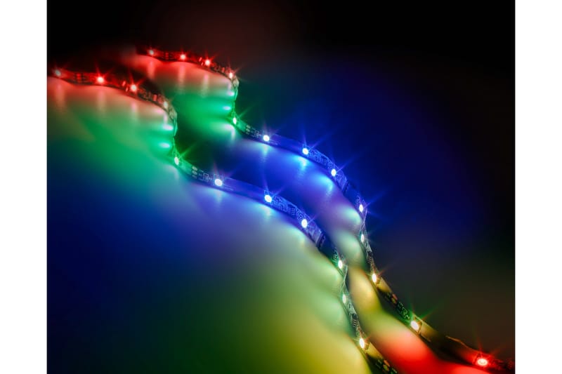 Screen LED-stripe för 21” skärm 1,2 m svart RGB, Svart