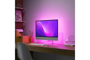 Screen LED-stripe för 21” skärm 1,2 m svart RGB - Svart - Belysning & el - Inomhusbelysning & lampor - Möbelbelysning & integrerad belysning