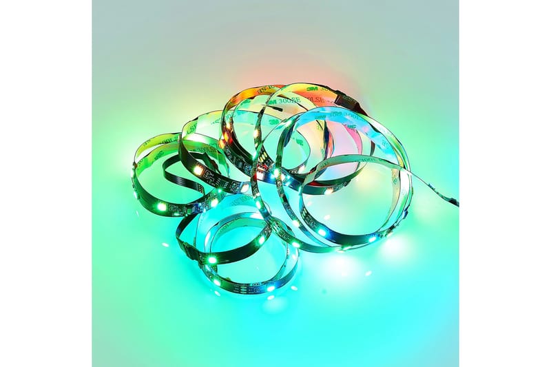 Screen LED-stripe för 51” skärm 3 m svart RGB - Svart - Belysning & el - Inomhusbelysning & lampor - Möbelbelysning & integrerad belysning