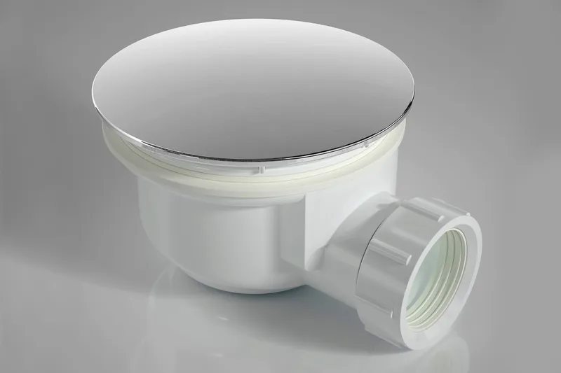 Avloppsrör för dusch, Silver/Ljusgrå