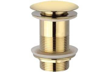 Bottenventil för handfat Rund 6,2 cm Guld - Hus & renovering - Bygg - Vatten & avlopp - Vattenlås - Bottenventil handfat