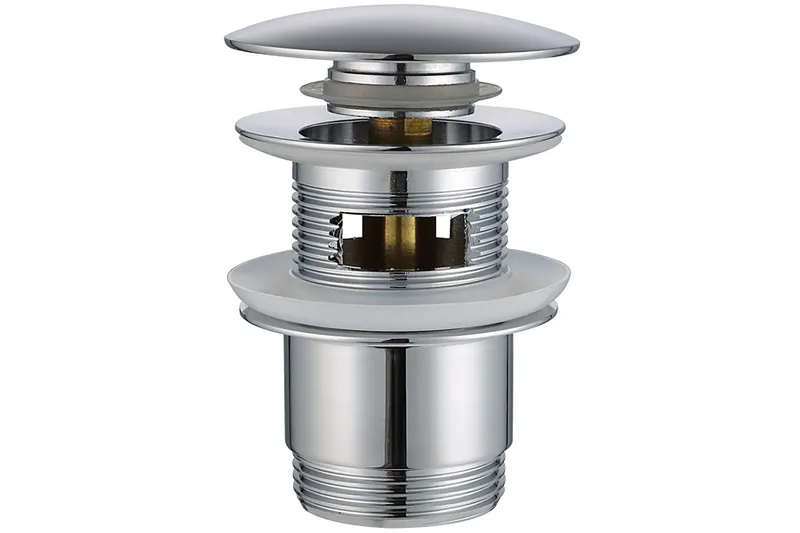 Bottenventil för handfat Rund 6,6 cm Krom/Guld, undefined