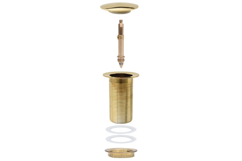 Pop-up bottenventil utan överflödesfunktion guld 6,4x6,4x9,1 - Guld - Hus & renovering - Kök & bad - Badrum - Tvättställ & handfat - Bottenventil tvättställ
