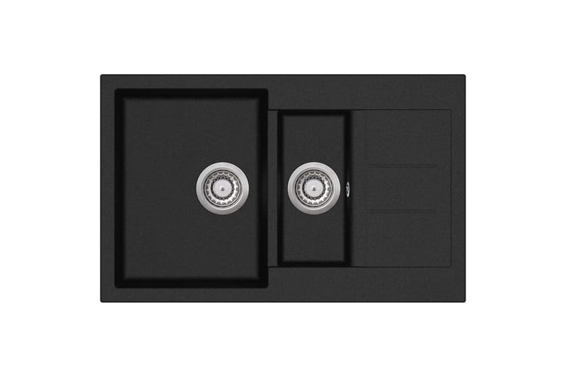 Diskho granit dubbel svart - Svart - Hus & renovering - Bygg - Vatten & avlopp - VVS verktyg