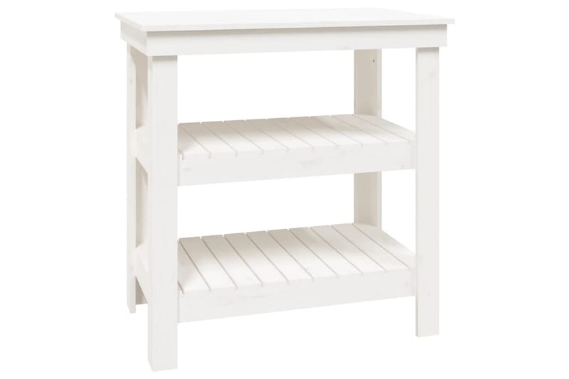 beBasic Skobänk vit 78,5x50x80 cm massiv furu - White - Hus & renovering - Garage & verkstad - Garageinredning & garageförvaring