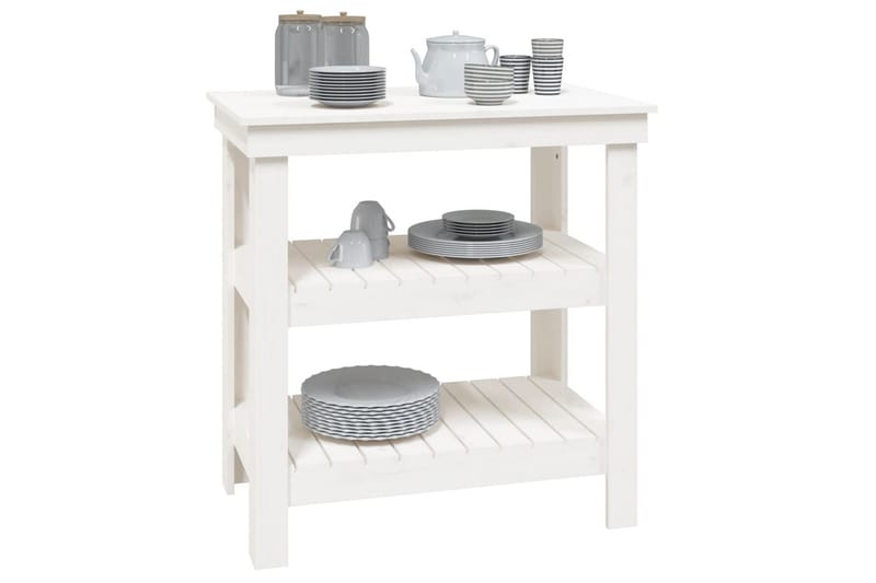 beBasic Skobänk vit 78,5x50x80 cm massiv furu - White - Hus & renovering - Garage & verkstad - Garageinredning & garageförvaring