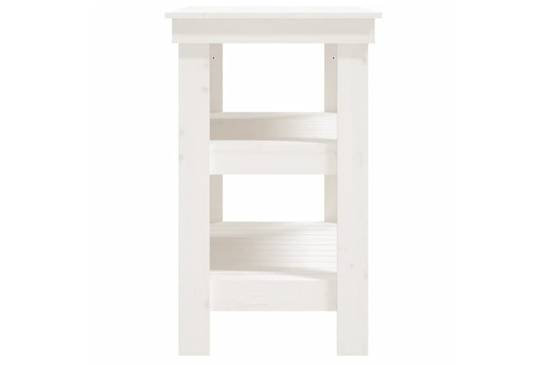 beBasic Skobänk vit 78,5x50x80 cm massiv furu - White - Hus & renovering - Garage & verkstad - Garageinredning & garageförvaring