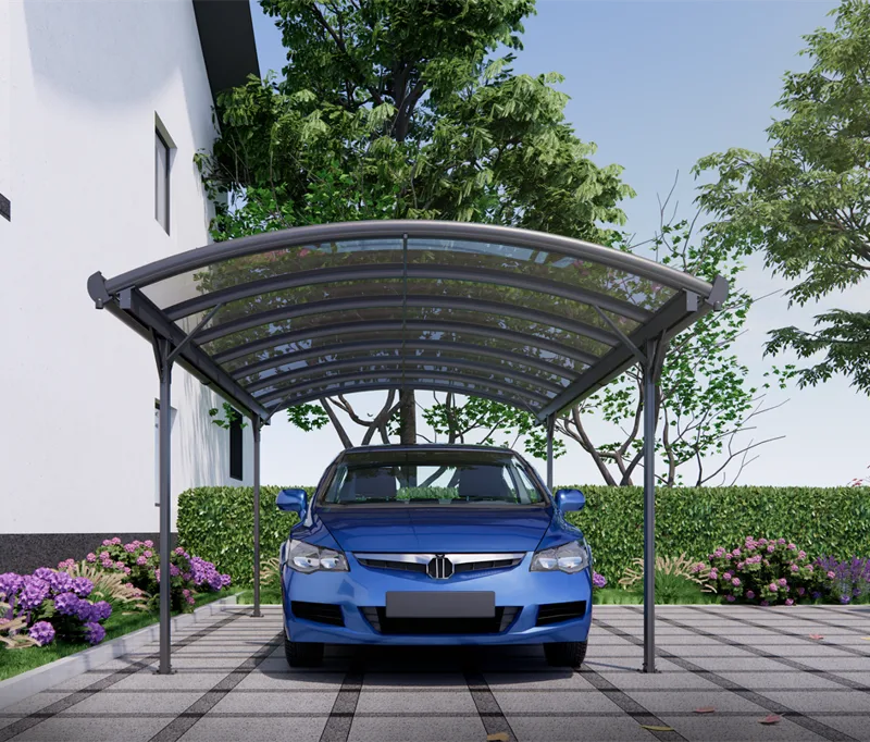 Carport 15 m² | 505 x 303 cm | Singelbilsparkering | Modern & elegant skyddslösning, undefined