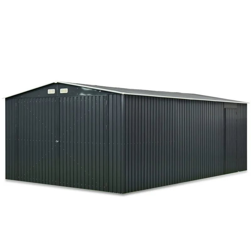 Plåtgarage 23m² | Dubbel dörr | Komplett byggsats | Premium, undefined