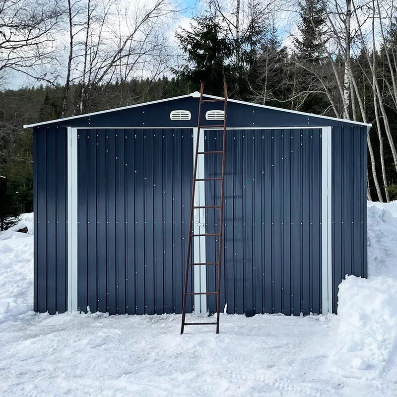 Plåtgarage 23m² | Dubbel dörr | Komplett byggsats | Premium - Hus & renovering - Garage & verkstad - Garagehus