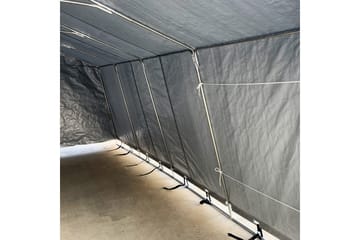 Garagetält 13,7m² - 200g/m² PE Grå - Trädgård & spabad - Utemiljö - Förvaring utomhus - Trädgårdstält & förvaringstält