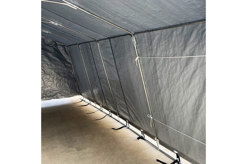 Garagetält 13,7m² - 200g/m² PE Grå - Trädgård & spabad - Utemiljö - Förvaring utomhus - Trädgårdstält & förvaringstält
