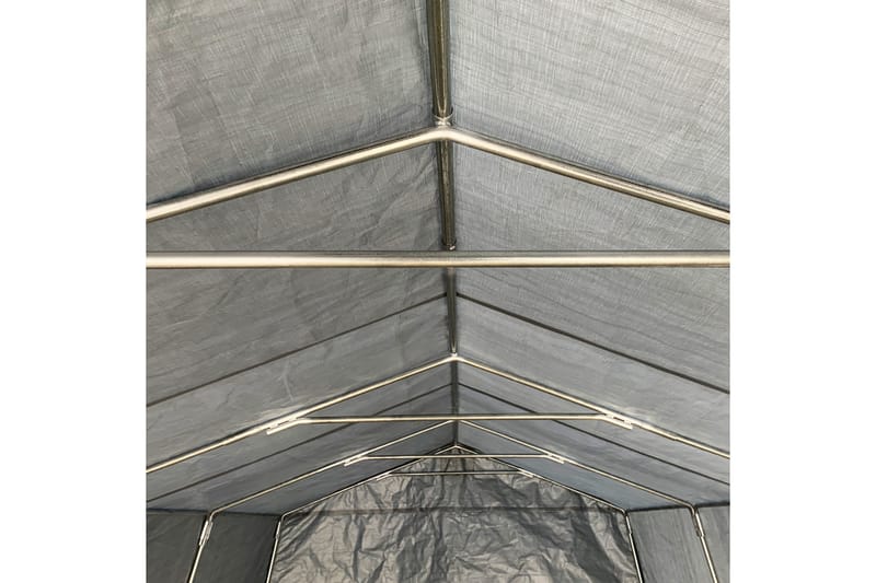 Garagetält 13,7m² - 200g/m² PE Grå - Trädgård & spabad - Utemiljö - Förvaring utomhus - Trädgårdstält & förvaringstält