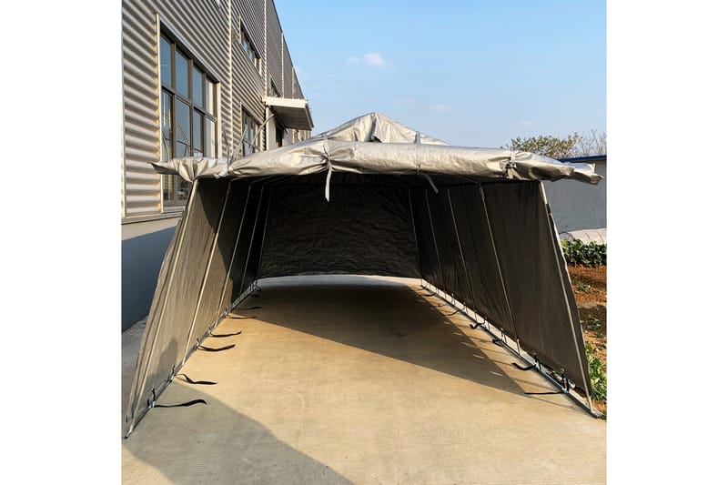 Garagetält 13,7m² - 200g/m² PE Grå - Trädgård & spabad - Utemiljö - Förvaring utomhus - Trädgårdstält & förvaringstält