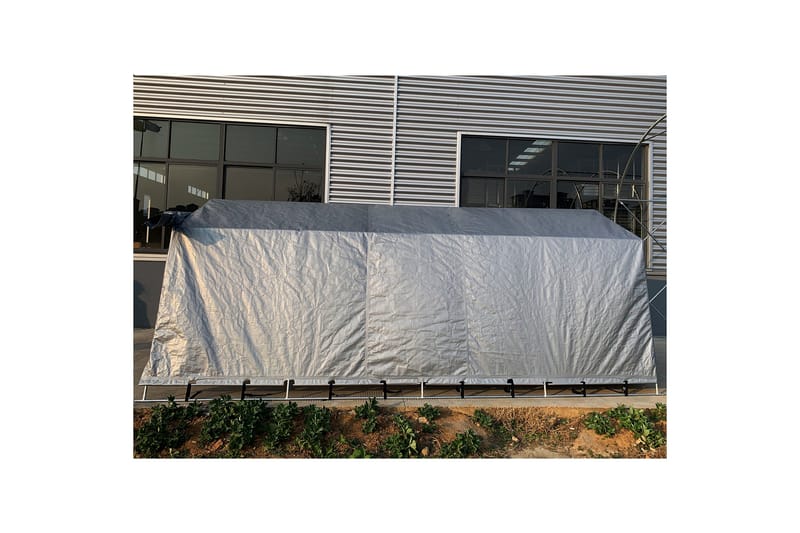 Garagetält 13,7m² - 200g/m² PE Grå - Trädgård & spabad - Utemiljö - Förvaring utomhus - Trädgårdstält & förvaringstält