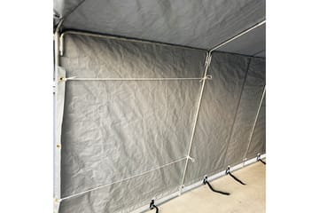 Garagetält 13,7m² - 200g/m² PE Grå - Trädgård & spabad - Utemiljö - Förvaring utomhus - Trädgårdstält & förvaringstält