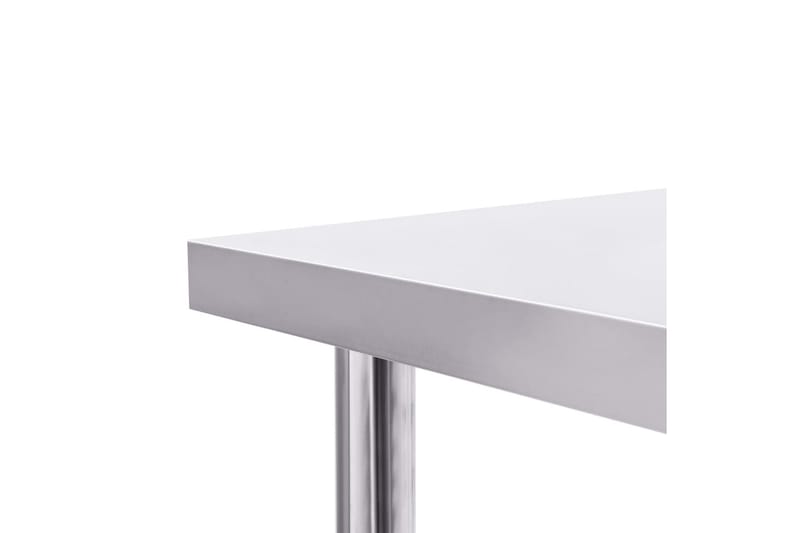 Arbetsbord 60x60x85 cm rostfritt stål - Silver - Garageinredning & garageförvaring - Arbetsbänk