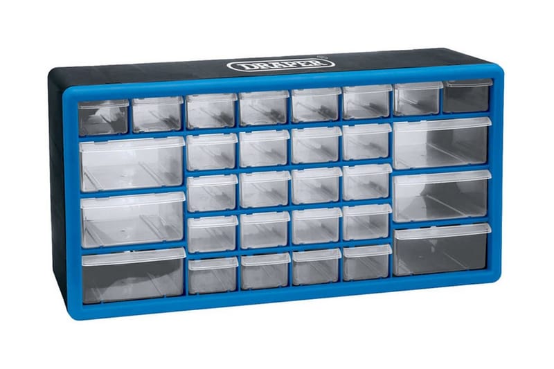 Draper Tools Sortimentskåp med 30 lådor blå 12015 - Blå - Garageinredning & garageförvaring - Verktygsväska