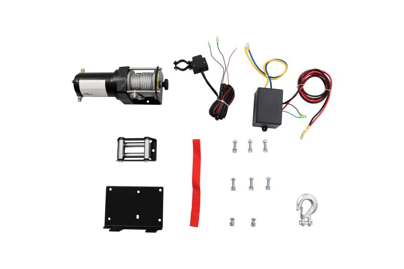 Elektrisk vinsch 12 V 1360 kg med monteringsplatta - Hus & renovering - Garage & verkstad - Garageinredning & garageförvaring