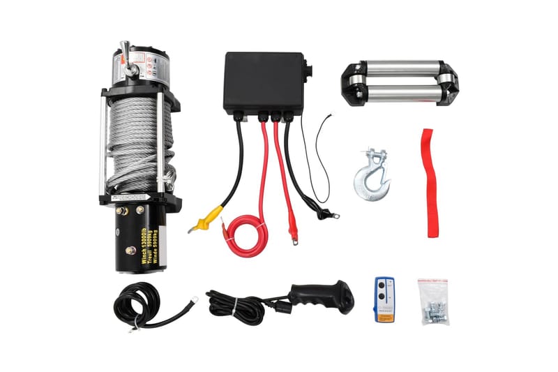 Elektrisk vinsch 12 V 5909 kg - Hus & renovering - Garage & verkstad - Garageinredning & garageförvaring