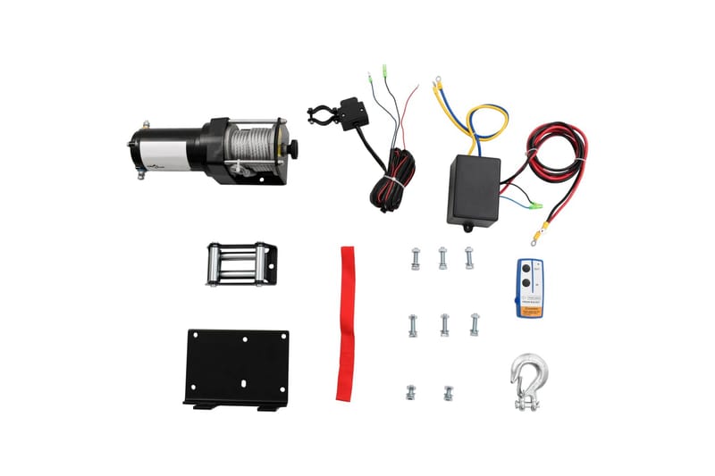 Elektrisk vinsch med fjärrkontroll & tillbehör 12 V 1360 kg - Garageinredning & garageförvaring - Vinsch & surrning