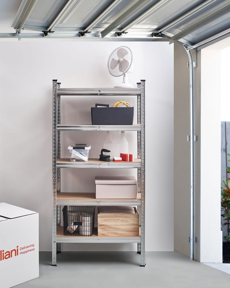 Garagehyllor Xitta 75 cm - Silver/Brun - Utemöbler - Övrigt utemöbler - Tillbehör utomhus - Hyllor