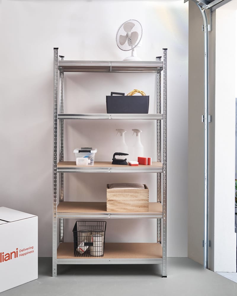 Garagehyllor Xitta 90 cm - Silver/Brun - Utemöbler - Övrigt utemöbler - Tillbehör utomhus - Hyllor