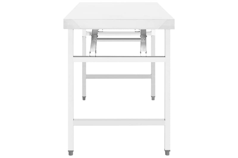 Hopfällbart arbetsbord 85x60x80 cm rostfritt stål - Garageinredning & garageförvaring - Arbetsbänk