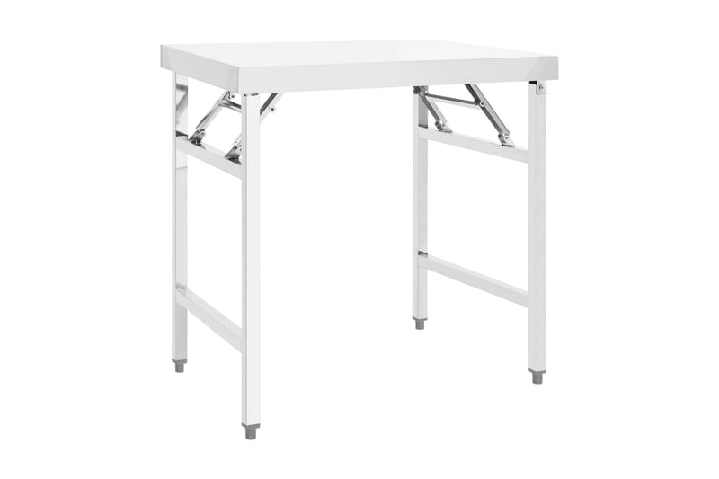 Hopfällbart arbetsbord 85x60x80 cm rostfritt stål - Garageinredning & garageförvaring - Arbetsbänk