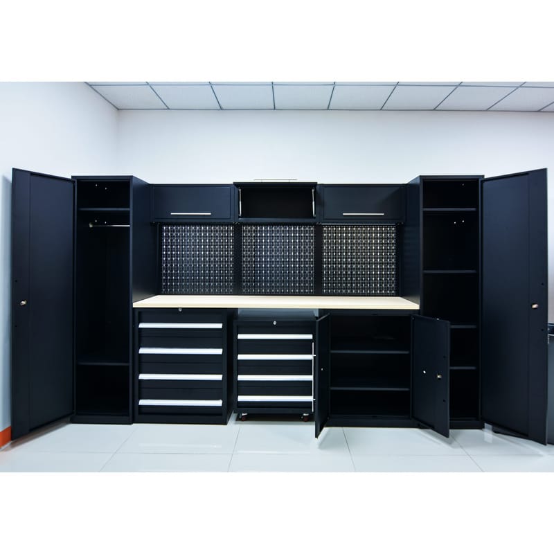 Komplett garageinredning | Svart - Hus & renovering - Garage & verkstad - Garageinredning & garageförvaring